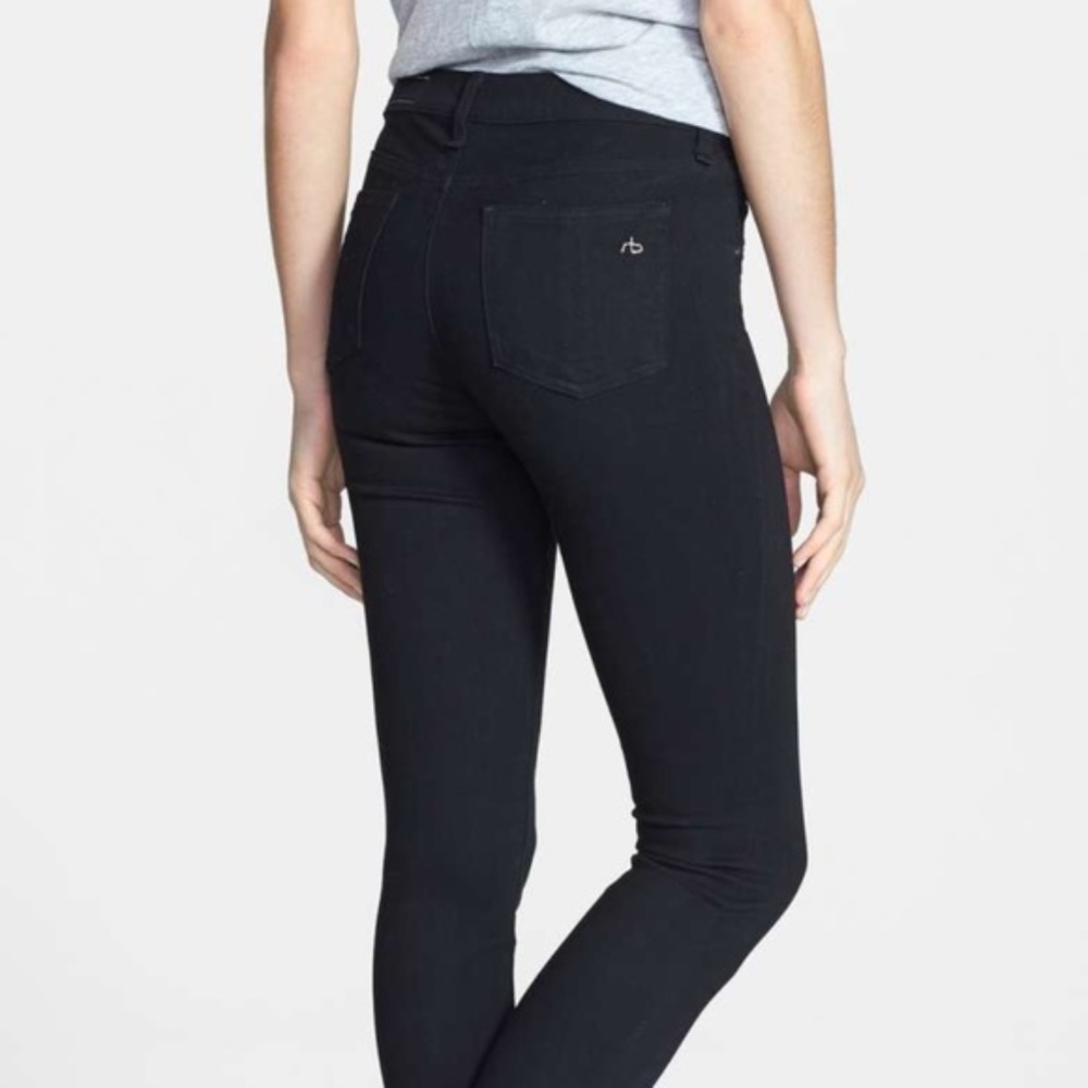 Rag & Bone Black Plush Skinny Jeans